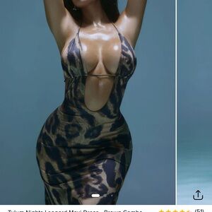 Leopard Print Maxi Dress